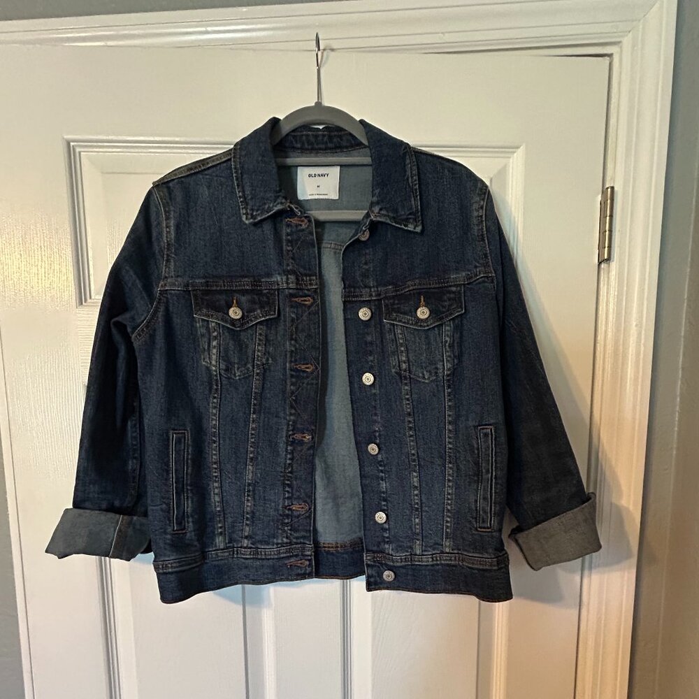 Old Navy Dark Blue Denim Jean Jacket